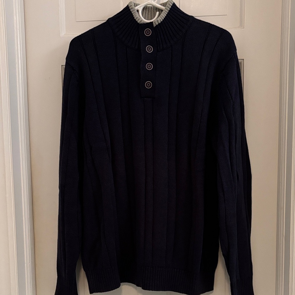 Nautica Men’s Button-Up Sweater